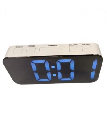 Acctim Jaxon Digital Alarm Clock in White - 16512