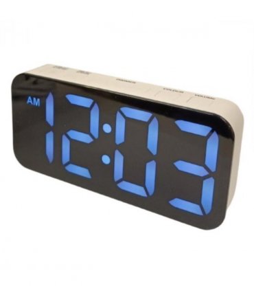 Acctim Jaxon Digital Alarm Clock in White - 16512