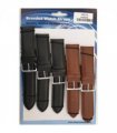 1005 Padded Leather Watch Straps Pk5 Black & Brown mixed 28mm