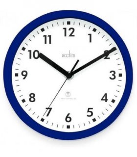 Acctim Nardo 20cm Radio Controlled Blue Wall Clock 74669