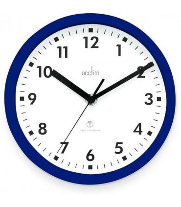 Acctim Nardo 20cm Radio Controlled Blue Wall Clock 74669