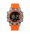 Henley Mens Digital Black Dial Rubber Strap Watch Orange HDG037.8