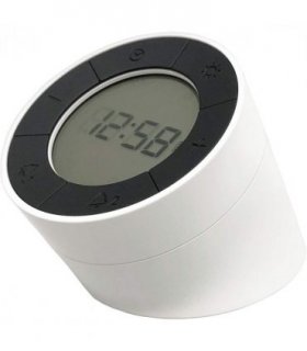 Acctim Jowie Dual Digital Alarm Clock/Nightlight Superbrite with Light Touch Sensor White
