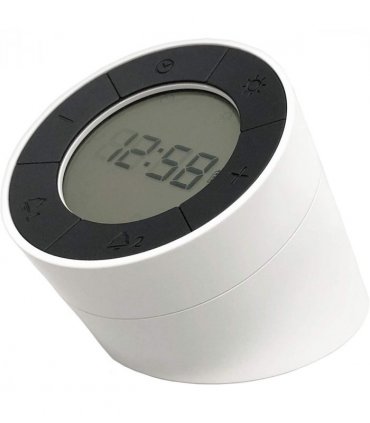 Acctim Jowie Dual Digital Alarm Clock/Nightlight Superbrite with Light Touch Sensor White