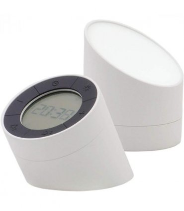 Acctim Jowie Dual Digital Alarm Clock/Nightlight Superbrite with Light Touch Sensor White