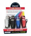 Infapower 9-LED Torch Ultra Bright Shockproof Aluminium (Pack of 12)