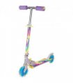 Ozbozz TIE DYE Scooter with Flashing Wheels, Rainbow  SV20890