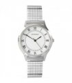 Sekonda Mens Basic White Dial with Silver Metal Expandable Bracelet Watch 3022b