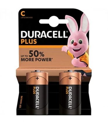 Duracell Plus MN1400+ C Size Alkaline Batteries 2 Per Card- Box of 10