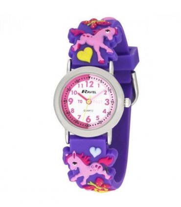 Ravel Children Girls 3D Cartoon Time Teacher Watch Pony R1513.70