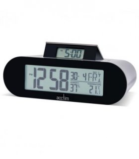 Acctim Kian Reverse Digital Pop Up Alarm Clock Matt Grey 16109