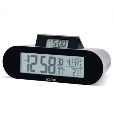 Acctim Kian Reverse Digital Pop Up Alarm Clock Matt Grey 16109