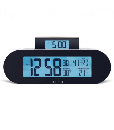 Acctim Kian Reverse Digital Pop Up Alarm Clock Matt Grey 16109