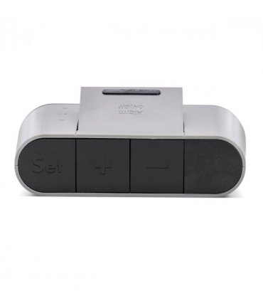 Acctim Kian Reverse Digital Pop Up Alarm Clock Matt Grey 16109
