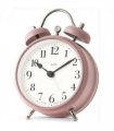 Acctim Shefford 12cm Dusty Rose Double Bell Alarm Clock 16380