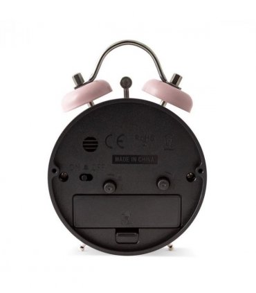Acctim Shefford 12cm Dusty Rose Double Bell Alarm Clock 16380