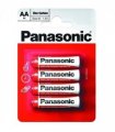 Panasonic AA Zinc Batteries 4 Per Card- Box of 12