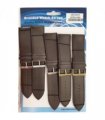 Brown Leather Extra Long Watch Straps Pk5 size 28mm 1002BR