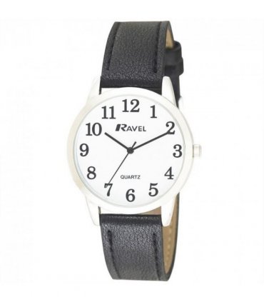 Ravel Mens Classic Leather Strap Watch R0132.01.1