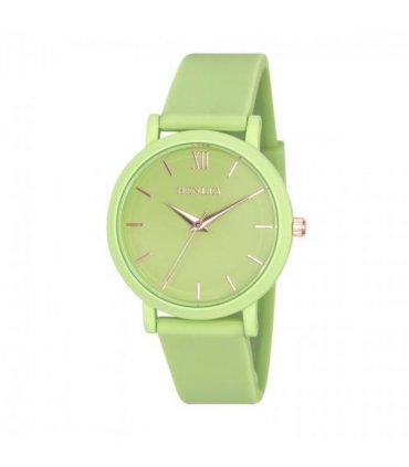 Henley Ladies Coloured Case Silicone Sports Watch Green H06178.21