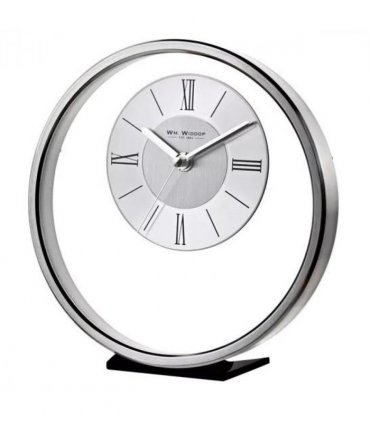 Widdop Round Silver Mantel Clock W2937S