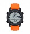 Henley Mens Digital Black Dial Rubber Strap Watch Orange HDG038.8