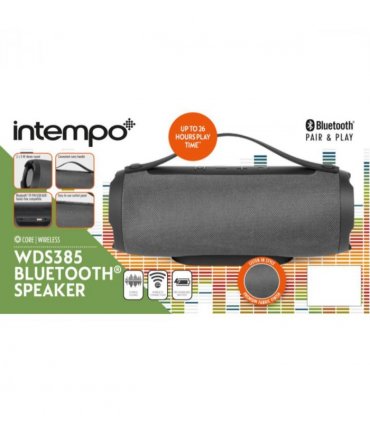 Intempo WDS385 Fabric Bluetooth Speaker- Black