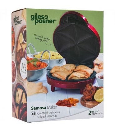 Giles & Posner 1000W Samosa Maker With Non-Stick Coated Cooking Plates EK3812G