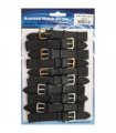Leather Black Extra Long Watch Straps Pk10 size 18mm 1055.05