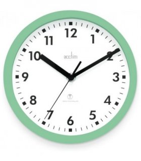 Acctim Nardo 20cm Radio Controlled Green Wall Clock 74665