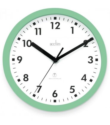 Acctim Nardo 20cm Radio Controlled Green Wall Clock 74665