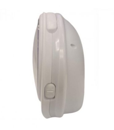 Acctim Jefferson Silent Sweep, Crescendo and Light features Bedside Alarm Clock in White - 16482