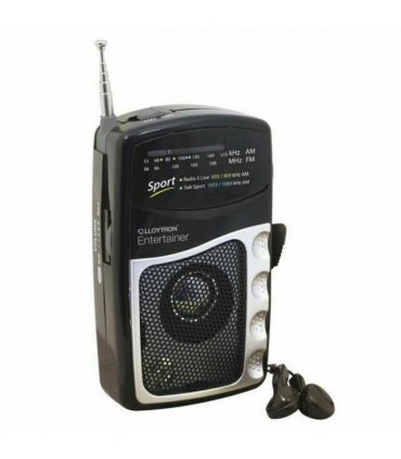 Lloytron 2 Band Personal Sports Radio with Earphones- N2201BK