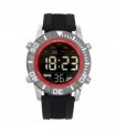 Henley Mens Digital Black Dial Rubber Strap Watch Black HDG037.10