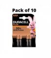 Duracell Plus MN2400+ AAA Alkaline Batteries 4 Per Card- Box of 10