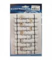 Leather White Watch Straps Pk10 size 14mm 1005.02