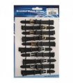 Leather Black Watch Straps Pk10 size 12mm 1005.05