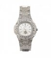 NY London Mens Bling Watch PI-7644 Silver