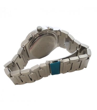 NY London Mens Bling Watch PI-7644 Silver