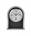 Wm.Widdop Black & Clear Arched Mantel Clock