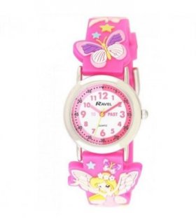Ravel Children Girls 3D Cartoon Time Teacher Watch Fairy R1513.76