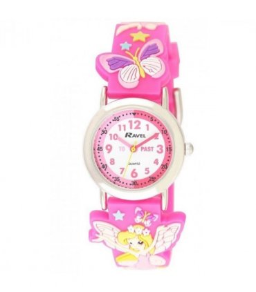 Ravel Children Girls 3D Cartoon Time Teacher Watch Fairy R1513.76