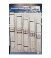 White Leather Watch Straps Pk5 size 20mm 1015W