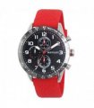 Henley Mens Large Polished Sports Silicone Watch Red H02225.10