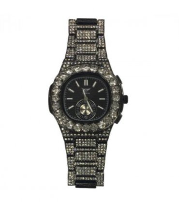 NY LONDON GENTS BLING WATCH  PI-7644 GUNMETAL