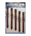 Brown Leather Watch Straps Pk5 size 14mm 1015BR