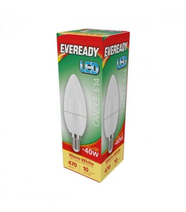 Eveready S13616  LED Candle Bulb 40w E14 (SES) pk of 5