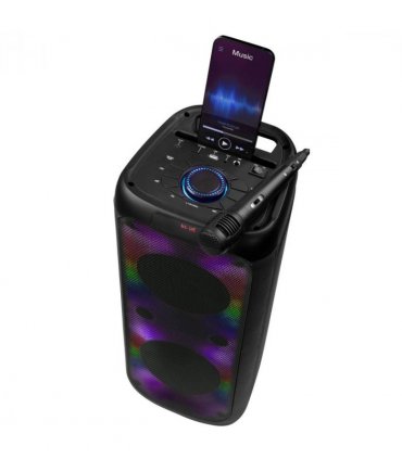 Intempo Bluetooth Karaoke Speaker Party Stereo Wired Microphone Control Panel WDS 580
