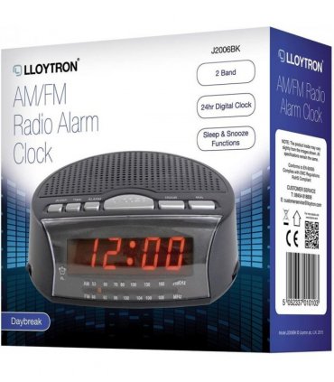 Lloytron 'Daybreak' Alarm Clock Radio - Black J2006BK
