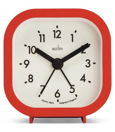 Acctim Robyn Mini Bedside Red Alarm Clock 16304